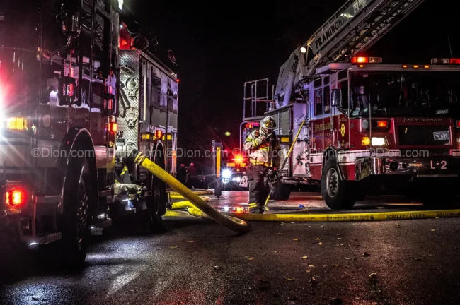 firefighter and trucks